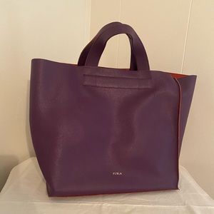 Furla Leather Top Handle Bag